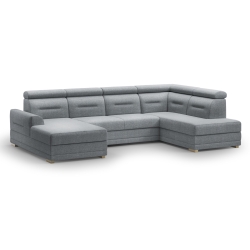 Corner side: Left Material: Group A Kolor tapicerki: shades of grey Colour of the feet: T Group A: Gemma 70 