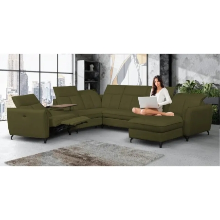 Corner sofa with electric relaxation function 338x315 Romantica Meblosoft