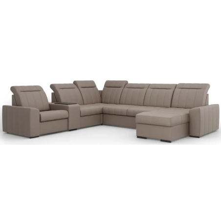 Corner side - Rights, colour - shades of beige, MebloSoft size 3 - Royal Velvet 03