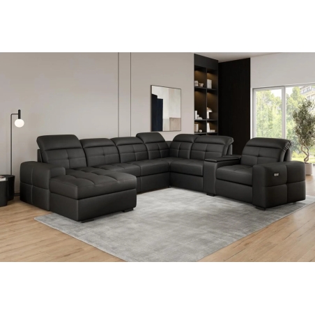 Corner sofa with bar LUX 341x322 Canton Meblosoft