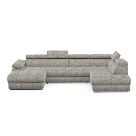 Kolor tapicerki: odcienie szarego Tkaniny Grupa 3: Coco 83 Kolorystyka nóg: Chrom 