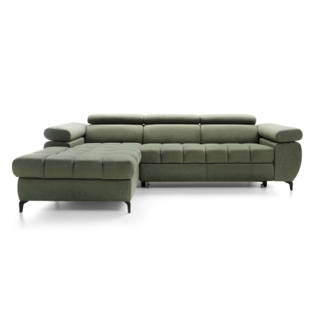 Corner sofa Lugano I Black Pushman