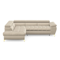 Kolor tapicerki: odcienie beżu Tkanina dedykowana Letto / Castel: Letto 03 Kolorystyka nóg: Złoty 
