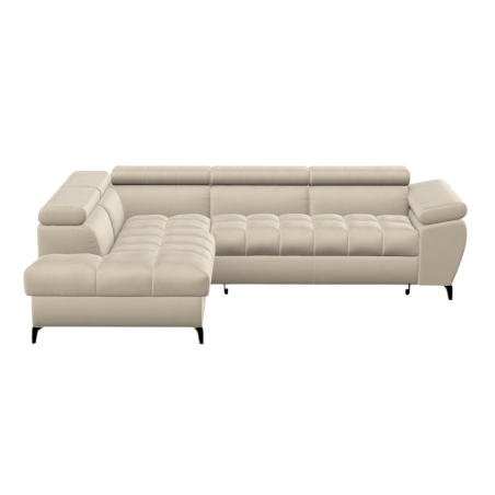 Lugano II Black Pushman corner sofa