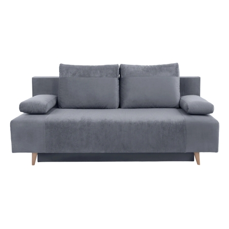 Leon grey fabric sofa Posso 60 Black Red White