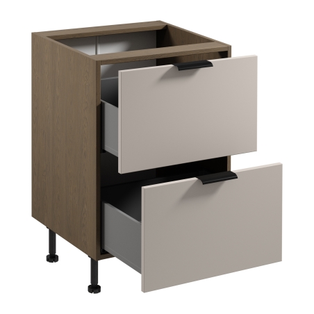 Lower kitchen cupboard Sorento D60S2 AX Gała Meble
