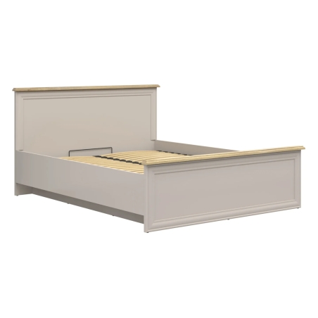 Anga B 160x200 bed with frame and storage box kashmir/mauvella oak Black Red White