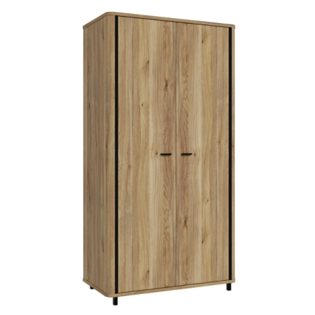 Falam 104 cm oak mouvelle wardrobe Black Red White