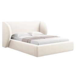 Kolor tapicerki: shades of beige Miley velour bed: Bluvel 22 