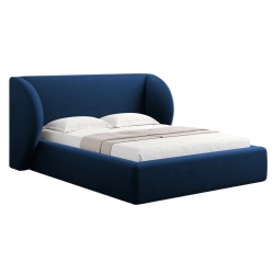 Kolor tapicerki: blues and grenades Miley velour bed: Bluvel 86 