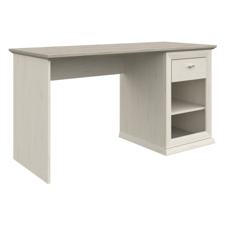 Camron 135 cm desk with aurelio pine drawer Black Red White