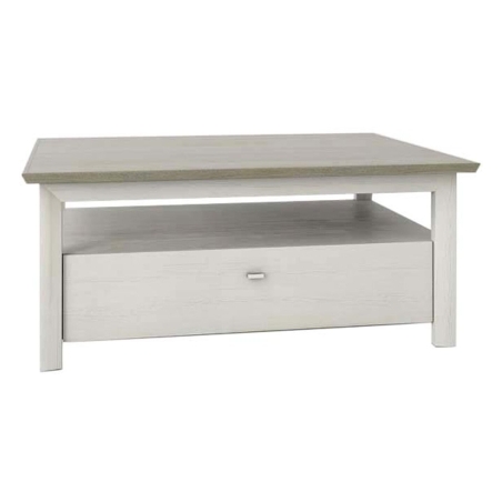 Camron 110 cm table with 2 drawers aurelio pine Black Red White