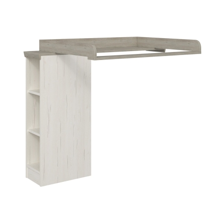 Camron 110 cm baby changing table in aurelio pine Black Red White