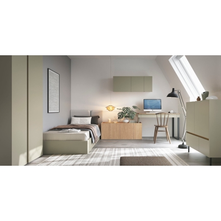 Three-door wardrobe LC1 Luca Eucalyptus Meblar