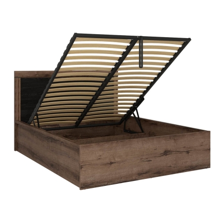 Balin 140 bed with box Black Red White