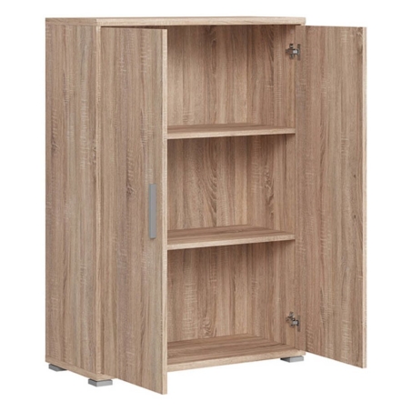 Brw Office cabinet 79.5cm x 114cm x 35cm Black Red White
