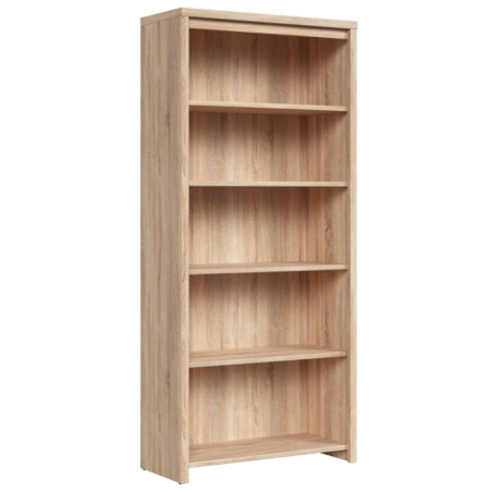 Kaspian 90cm open bookcase Black Red White