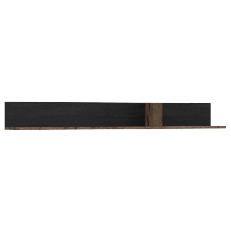 Kassel wall shelf 150 cm oak monastery Black Red White