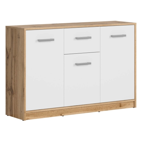 Matos chest of drawers 118.5cm x 78.5cm x 34cm Black Red White