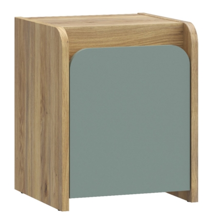 Hoa 42 cm pedestal with door oak mauvella/sage Black Red White