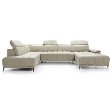 Focus XL natural leather Versailles corner sofa