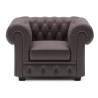 Fotel Chesterfield 1 Wersal odcienie brązu
