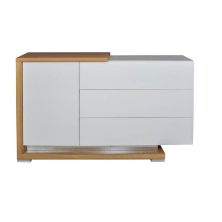 Porto chest of drawers 155 white gloss Lissy