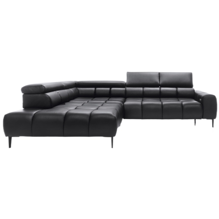 Plaza L natural leather Versailles corner sofa