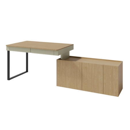 Desk Luca LC10 L/P 228cm Eucalyptus Meblar