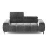 Sofa Plaza 2E elektryczna funkcja relax Wersal odcienie szarości