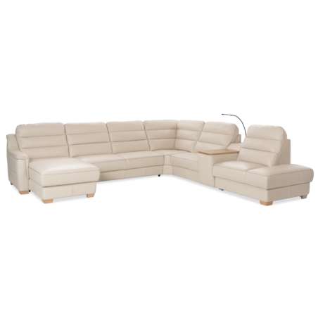 Corner side - Rights, Vero Skins S2 - Leather S2 122, colour - shades of beige