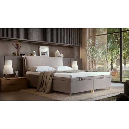Continental bed with container Liyow 140x200cm Forte
