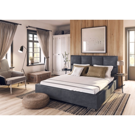 Upholstered bed with container Salamanca 140x200cm Forte