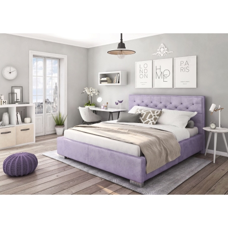 Lanciano 160x200cm upholstered bed with storage box Forte