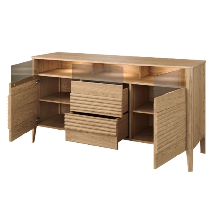 Tango small 2D2SZ chest of drawers with LED lighting Mebin