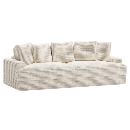 Three-seater Mona sofa corduroy Umebluje
