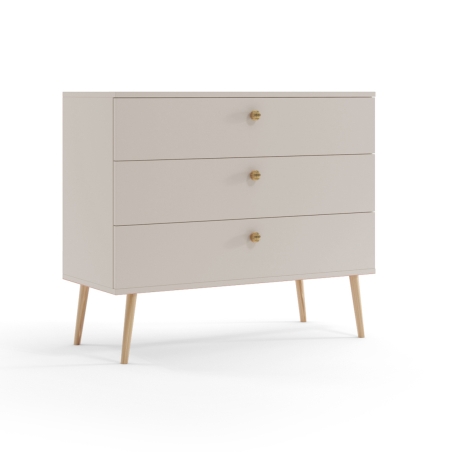 Chest of drawers on high legs Boho