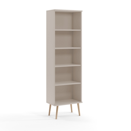 Open bookcase on high legs Boho