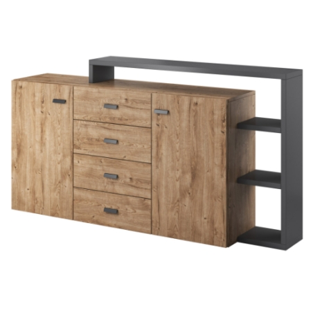 Helvetia Kolorystyka - Antracyt / Dąb Ribbec