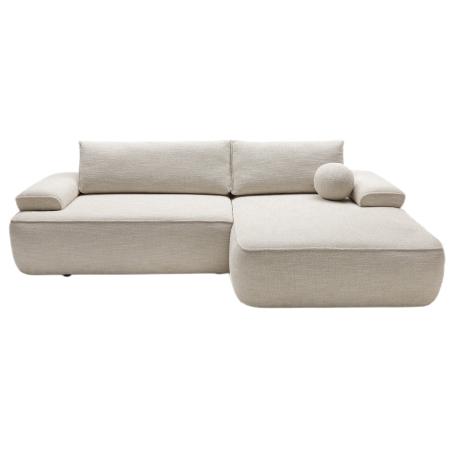 Corner side - Rights, colour - shades of beige, Narożnik Coyo tkaniny - Mora 21