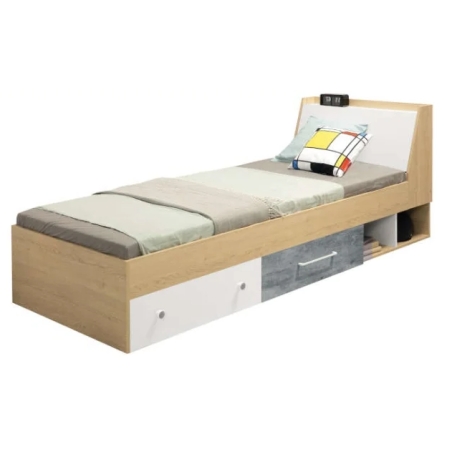 Łóżko Step ST11 wersja prawa 90x200 Meblar