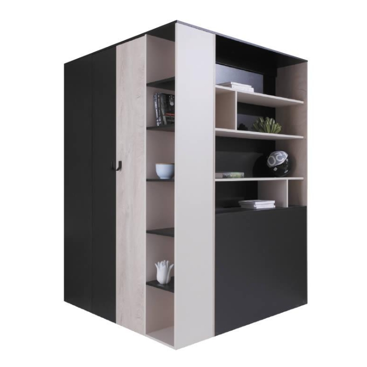 Meblar Planet PL1 Corner Wardrobe - Left-Side Configuration Meblar Planet PL1 Corner Wardrobe - Left-Side Configuration