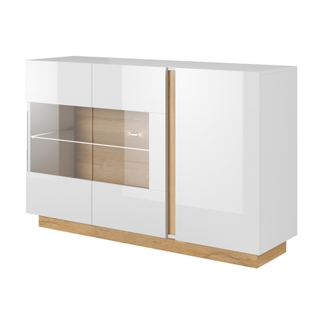 Laski Meble Arco 138 3D Glass Display Sideboard