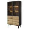 Laski Meble Lang Display Cabinet with LED Lighting