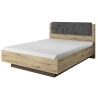 Laski Meble Arco Oak/Graphite Bed with Storage