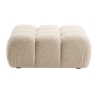 Micadoni Bellis Pouffe beige boucle