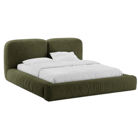 colour - shades of green, Łóżko Martina tkanina strukturalna - Boston Forest