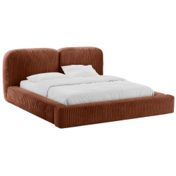 Kolor tapicerki: Odcienie pomarańczowe Łóżko Martina sztruks: Tilia 52 