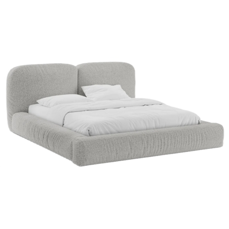 colour - shades of grey, Łóżko Martina bukla - Monet Silver 