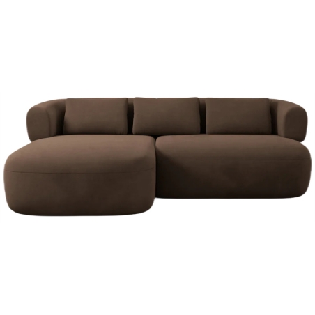 Strona narożnika - Lewa, kolor - Odcienie brązu, Micadoni Jenny welur - Salvador 04